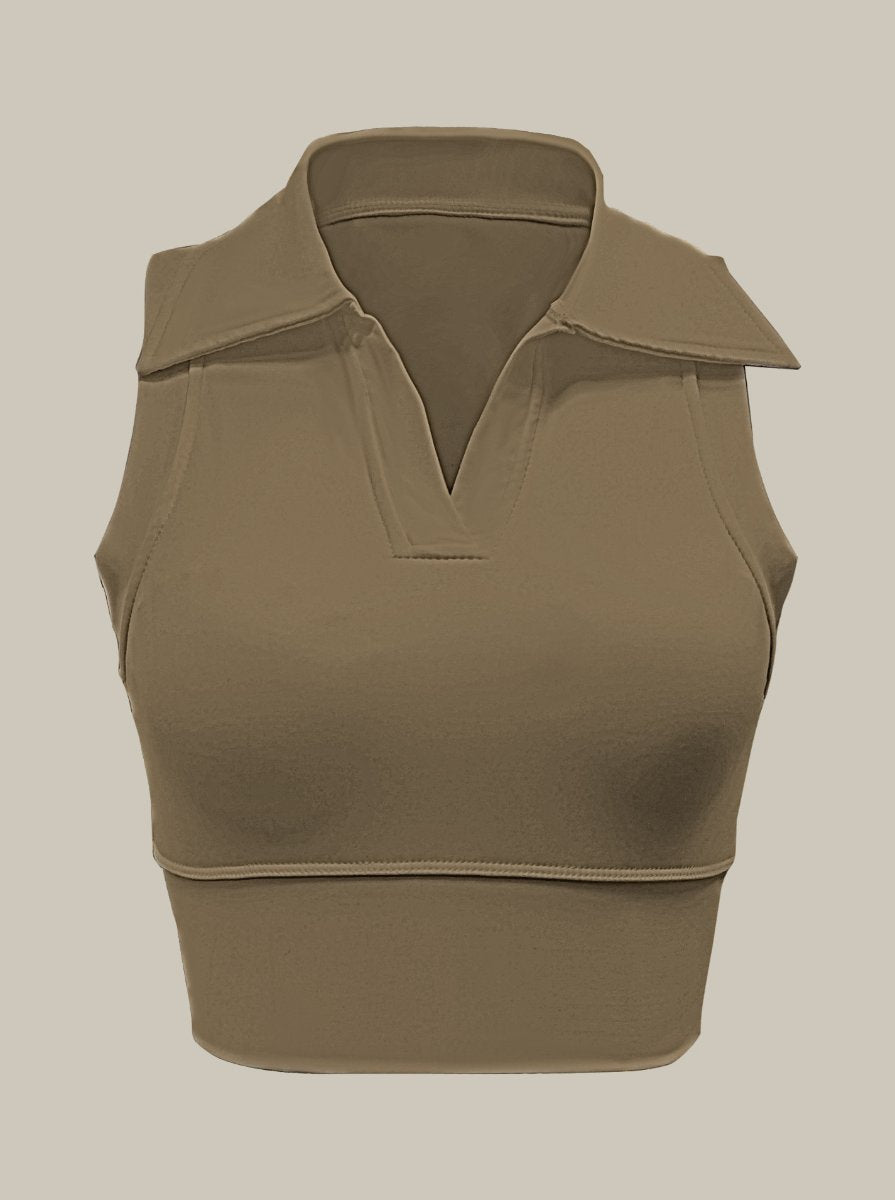 Womens Workout Sportswear 75%Nyolon 25%Spandex Tennis Set TD0201 - Tank Top print logo 5