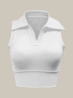 Womens Workout Sportswear 75%Nyolon 25%Spandex Tennis Set TD0201 - Tank Top print logo 7