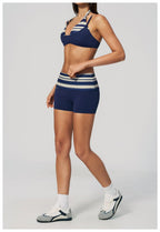 Womens Sports Workout 78%nylon 22%spandex Yoga Set TZ4549-1 - shorts print logo 36