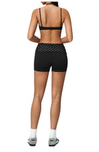 Womens Sports Workout 78%nylon 22%spandex Yoga Set TZ4549-1 - bra print logo 54