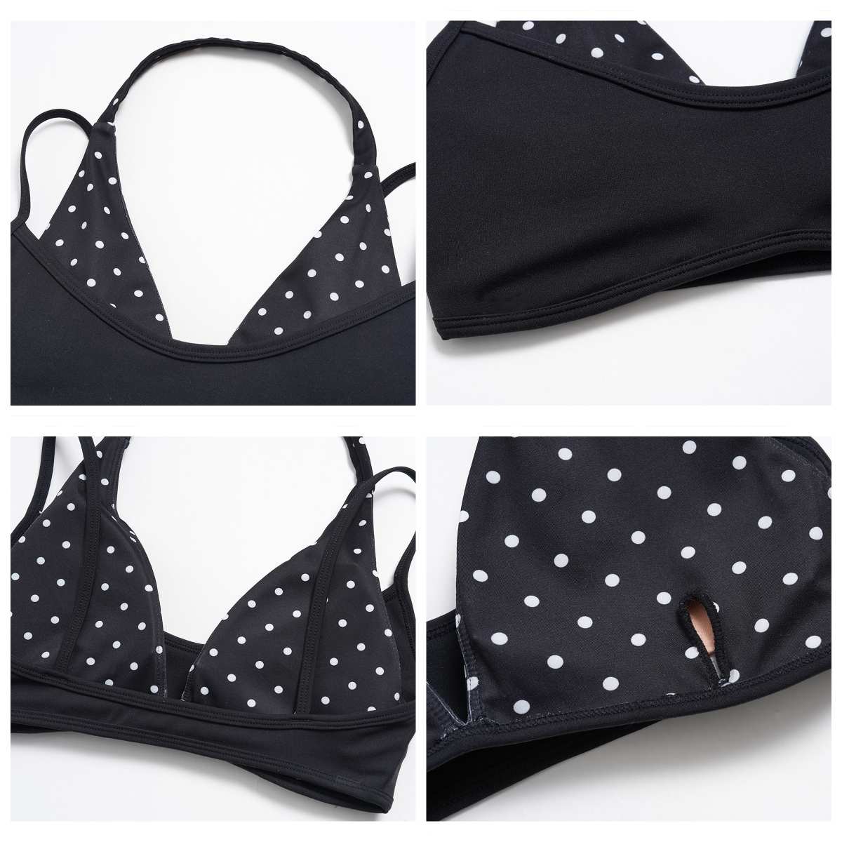 Womens Sports Workout 78%nylon 22%spandex Yoga Set TZ4549-1 - bra print logo 3
