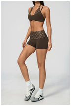 Womens Sports Workout 78%nylon 22%spandex Yoga Set TZ4549-1 - bra print logo 43