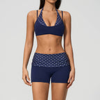 Womens Sports Workout 78%nylon 22%spandex Yoga Set TZ4549-1 - bra print logo 32