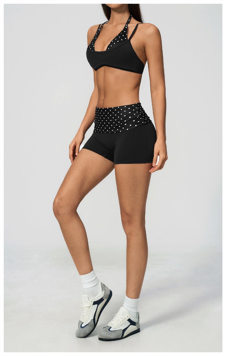 Womens Sports Workout 78%nylon 22%spandex Yoga Set TZ4549-1 - bra print logo 52