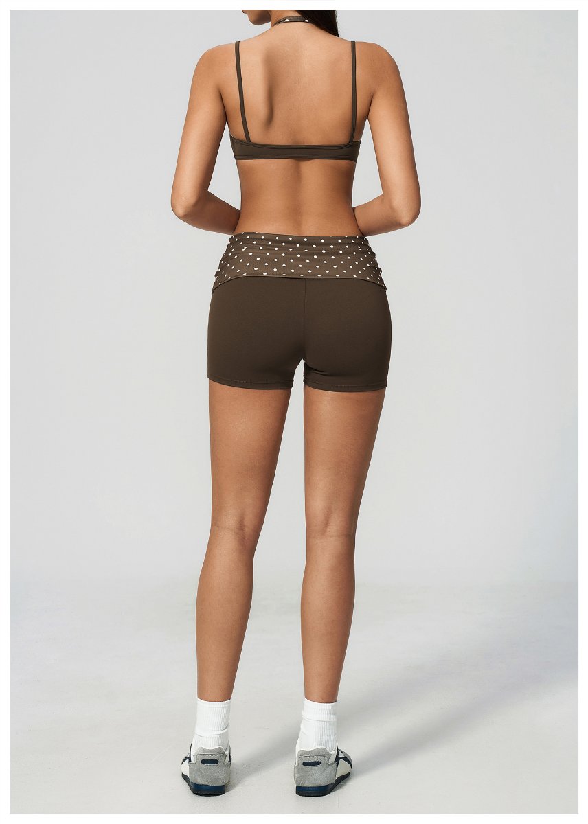 Womens Sports Workout 78%nylon 22%spandex Yoga Set TZ4549-1 - bra print logo 44