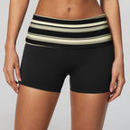 Womens Sports Workout 78%nylon 22%spandex Yoga Set TZ4549-1 - shorts print logo 5