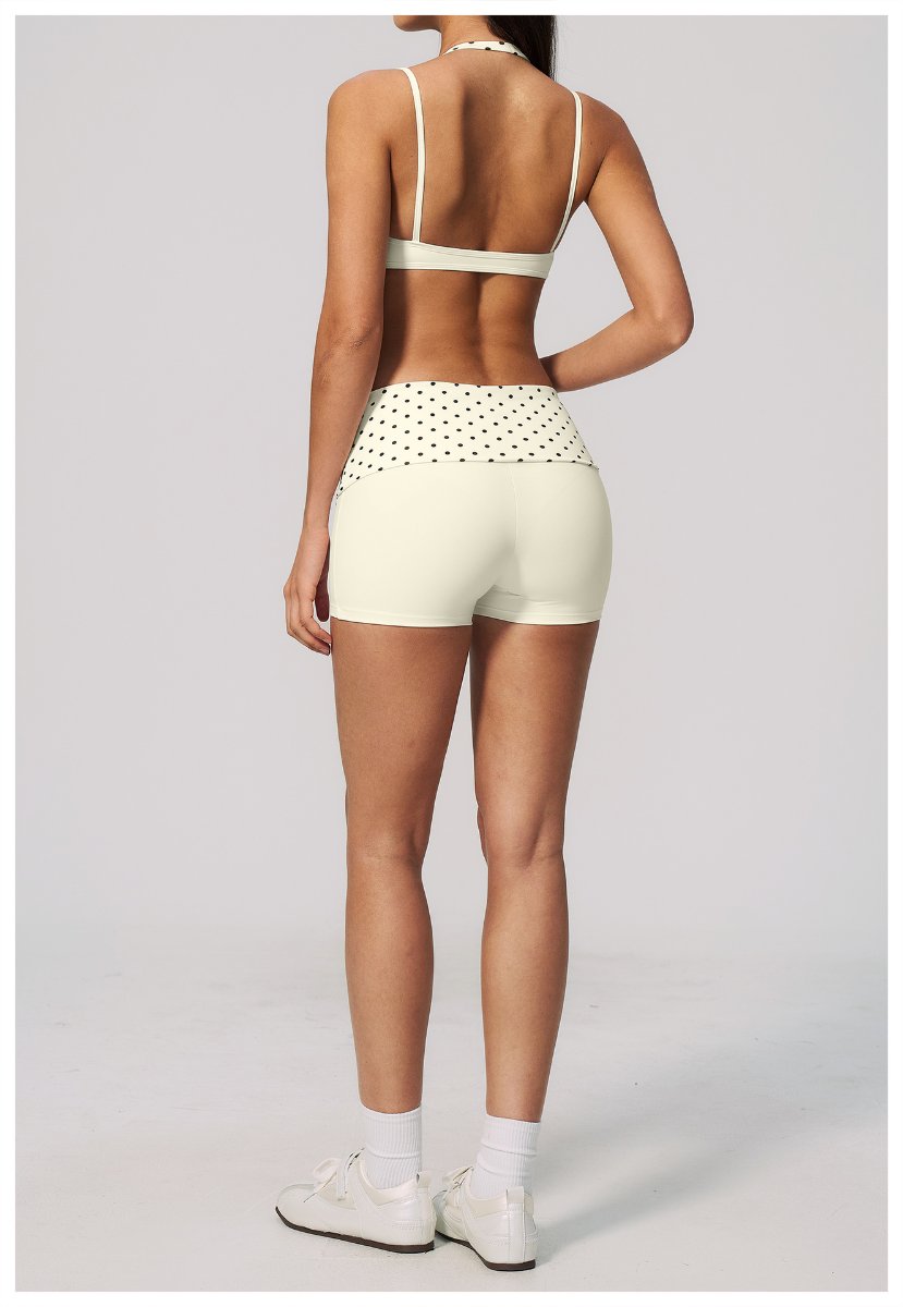 Womens Sports Workout 78%nylon 22%spandex Yoga Set TZ4549-1 - shorts print logo 27