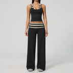 Womens Gym Training 78%nylon 22%spandex Yoga Set TZ4549-5 Set print logo 8