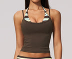 Womens Gym Training 78%nylon 22%spandex Yoga Set TZ4549-5 Set print logo 21