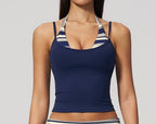 Womens Gym Training 78%nylon 22%spandex Yoga Set TZ4549-5 Set print logo 16