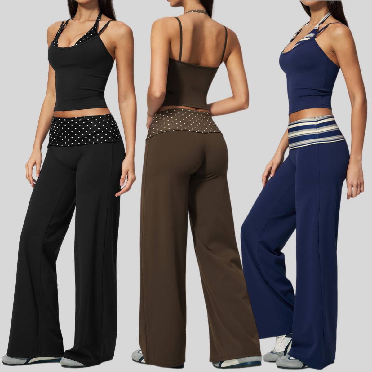 Womens Gym Training 78%nylon 22%spandex Yoga Set TZ4549-5 Set print logo 23