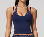 Womens Gym Training 78%nylon 22%spandex Yoga Set TZ4549-5 Set print logo 13