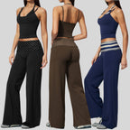 Womens Gym Training 78%nylon 22%spandex Yoga Set TZ4549-5 - tank top print logo 16