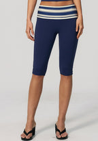 Womens Sports Fitness 78%nylon 22%spandex Yoga Set TZ4549-6 - Capri pants print logo 5