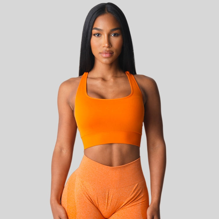 Womens Casual Fitness 94%Nylon 6%Spandex Sports Bra TZ9807 print logo 1