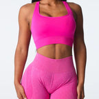 Womens Casual Fitness 94%Nylon 6%Spandex Sports Bra TZ9807 print logo 16