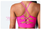 Womens Casual Fitness 94%Nylon 6%Spandex Sports Bra TZ9807 print logo 8