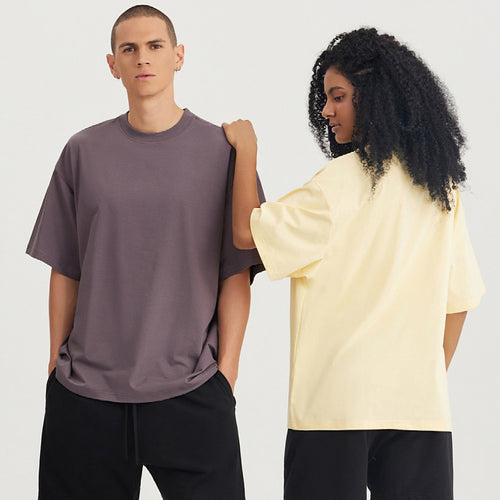 Mens Casual Sports 70%cotton 30%polyester Oversized T-shirt UT001 - Honfitwear