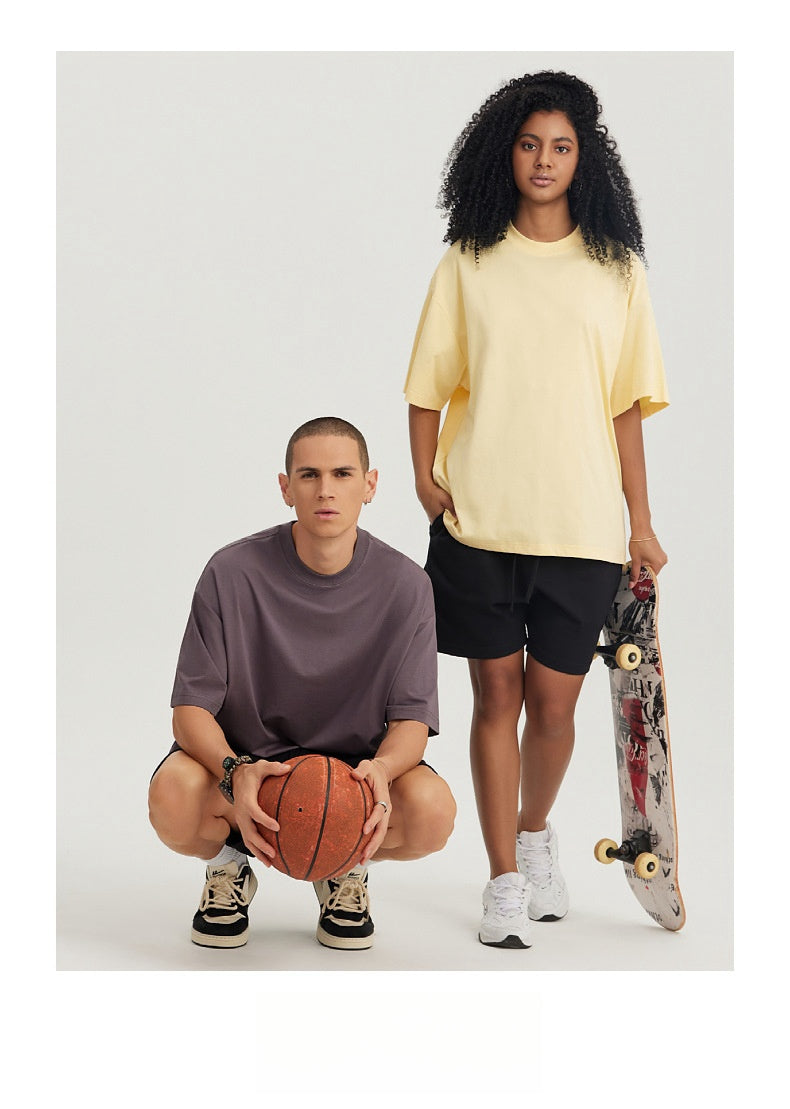 Mens Casual Sports 70%cotton 30%polyester Oversized T-shirt UT001