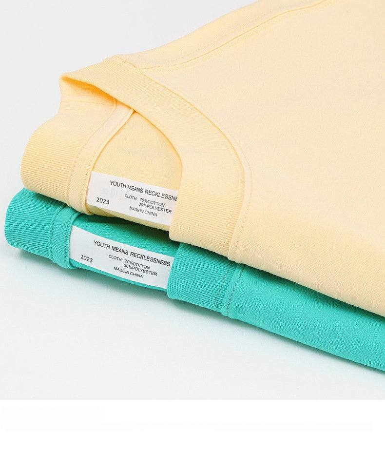 Mens Casual Sports 70%cotton 30%polyester Oversized T-shirt UT001