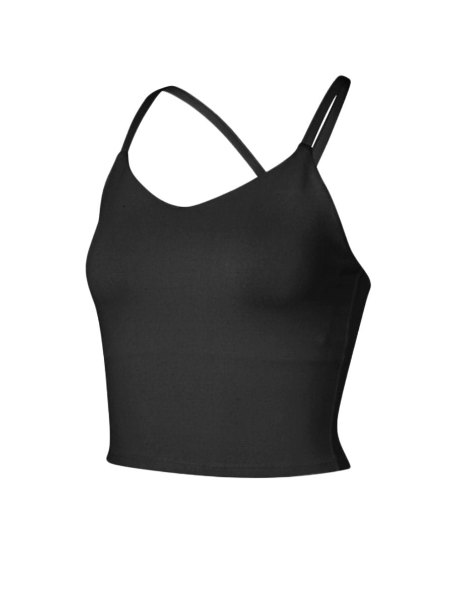 Womens Yoga Workout 75%Nyolon 25%Spandex Tank Top W0017 print logo 11