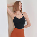 Womens Yoga Workout 75%Nyolon 25%Spandex Tank Top W0017 print logo 14