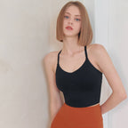 Womens Yoga Workout 75%Nyolon 25%Spandex Tank Top W0017 print logo 15