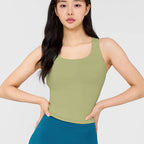 Womens Fitness Yoga 75%Nyolon 25%Spandex Tank Top W0031-1 print logo 1