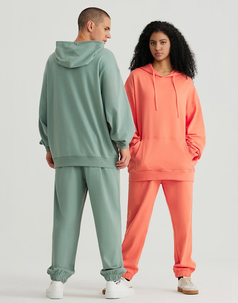 Mens Casual Oversized 100% Cotton Hoodie Set W1-W2-W3-K8 - hoodie print logo 38