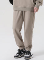 Mens Casual Oversized 100% Cotton Hoodie Set W1-W2-W3-K8 - joggers print logo 26