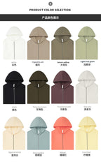 Mens Casual Oversized 100% Cotton Hoodie Set W1-W2-W3-K8 - zip hoodie print logo 15