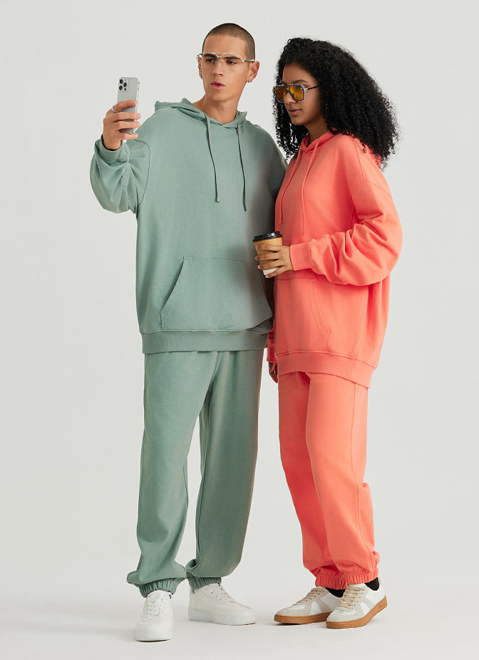 Mens Casual Oversized 100% Cotton Hoodie Set W1-W2-W3-K8