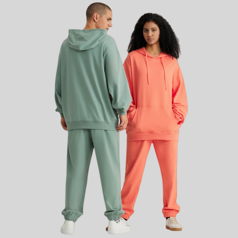 Mens Casual Oversized 100% Cotton Hoodie Set W1-W2-W3-K8