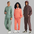Mens Casual Oversized 100% Cotton Hoodie Set W1-W2-W3-K8