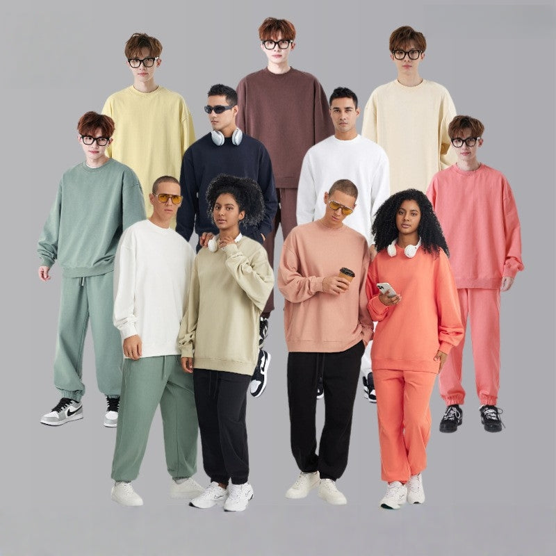 Mens Casual Oversized 100% Cotton Hoodie Set W1-W2-W3-K8