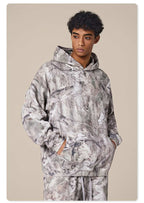 Mens Streetwear 68.5%Polyester 31.5%Cotton Hoodie Sweatpants Set W25518+W25519+K25 print logo 11
