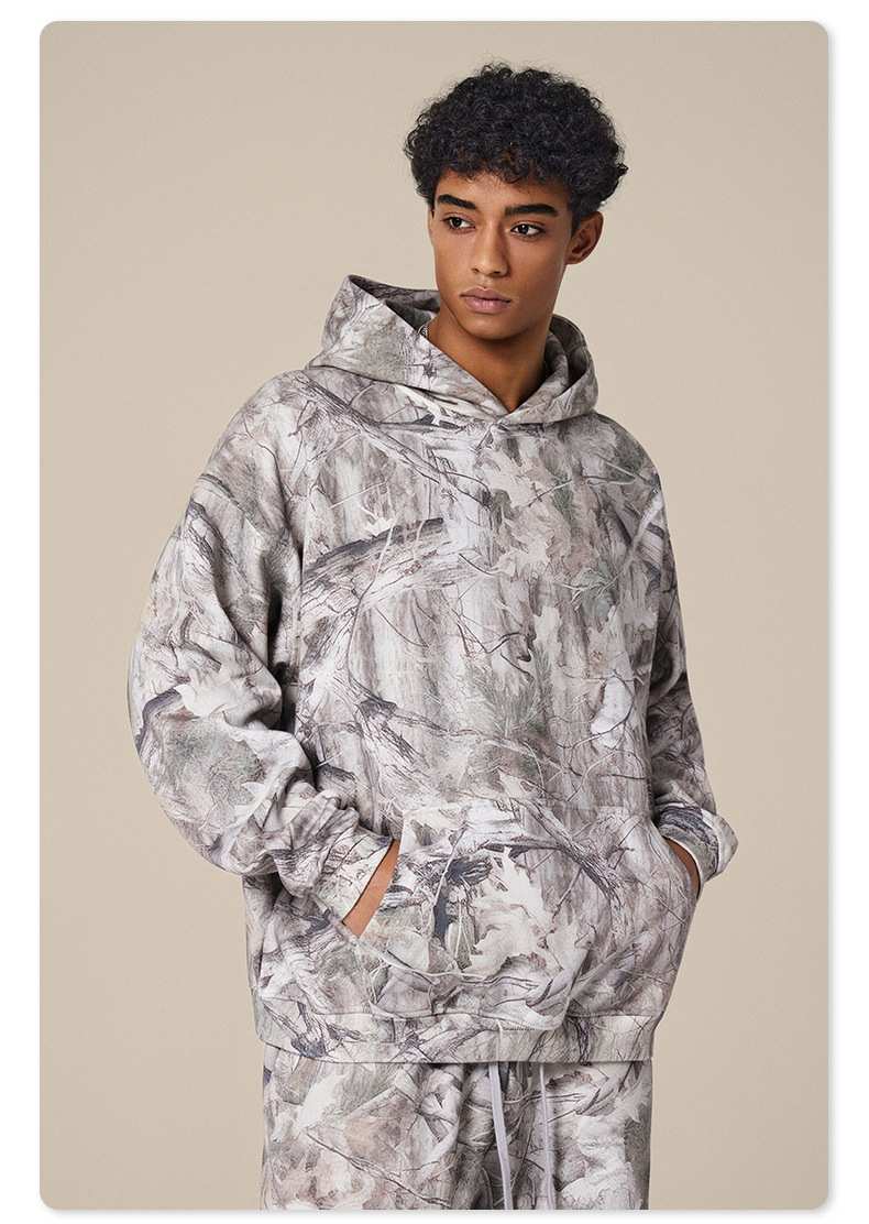 Mens Streetwear 68.5%Polyester 31.5%Cotton Hoodie Sweatpants Set W25518+W25519+K25 print logo 11