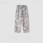 Mens Streetwear 68.5%Polyester 31.5%Cotton Hoodie Sweatpants Set W25518+W25519+K25 - sweatpants print logo 1