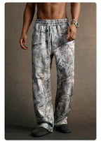 Mens Streetwear 68.5%Polyester 31.5%Cotton Hoodie Sweatpants Set W25518+W25519+K25 print logo 16