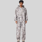 Mens Streetwear 68.5%Polyester 31.5%Cotton Hoodie Sweatpants Set W25518+W25519+K25