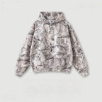 Mens Streetwear 68.5%Polyester 31.5%Cotton Hoodie Sweatpants Set W25518+W25519+K25