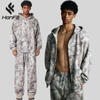 Mens Streetwear 68.5%Polyester 31.5%Cotton Hoodie Sweatpants Set W25518+W25519+K25