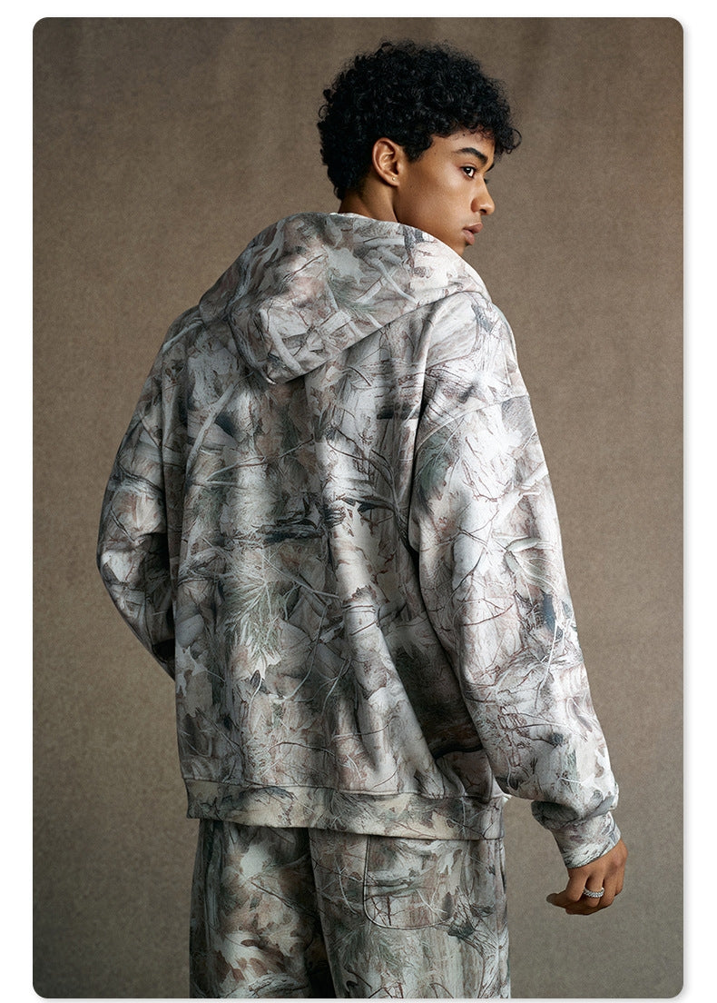 Mens Streetwear 68.5%Polyester 31.5%Cotton Hoodie Sweatpants Set W25518+W25519+K25