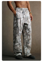 Mens Streetwear 68.5%Polyester 31.5%Cotton Hoodie Sweatpants Set W25518+W25519+K25