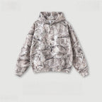 Mens Streetwear 68.5%Polyester 31.5%Cotton Hoodie Sweatpants Set W25518+W25519+K25