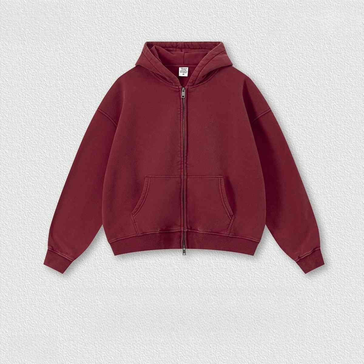 Mens Oversized 42%cotton 53%polyester 5%spandex hoodie Set W25805+W25806+K25807 - zip up print logo 2