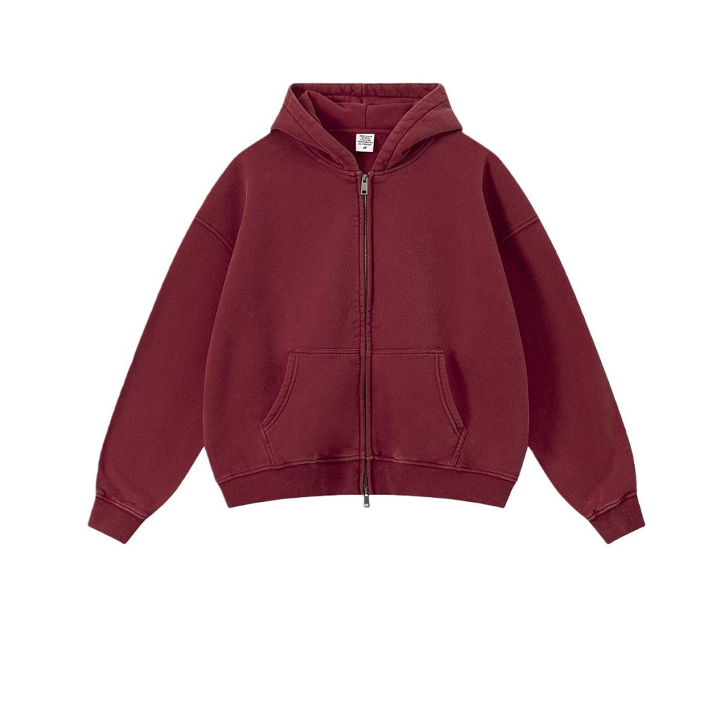 Mens Oversized 42%cotton 53%polyester 5%spandex hoodie Set W25805+W25806+K25807 - zip up print logo 3