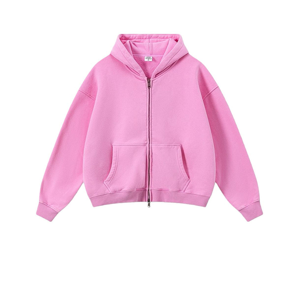 Mens Oversized 42%cotton 53%polyester 5%spandex hoodie Set W25805+W25806+K25807 - zip up print logo 5