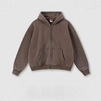 Mens Oversized 42%cotton 53%polyester 5%spandex hoodie Set W25805+W25806+K25807 - zip up print logo 6