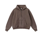 Mens Oversized 42%cotton 53%polyester 5%spandex hoodie Set W25805+W25806+K25807 - zip up print logo 7